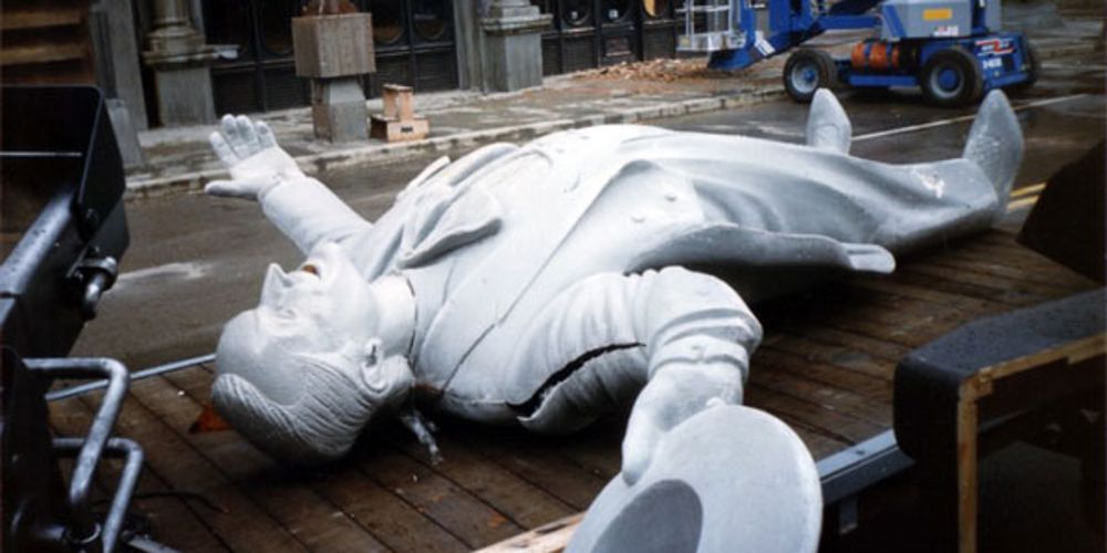 An unused Joker statue from Tim Burton's Batman