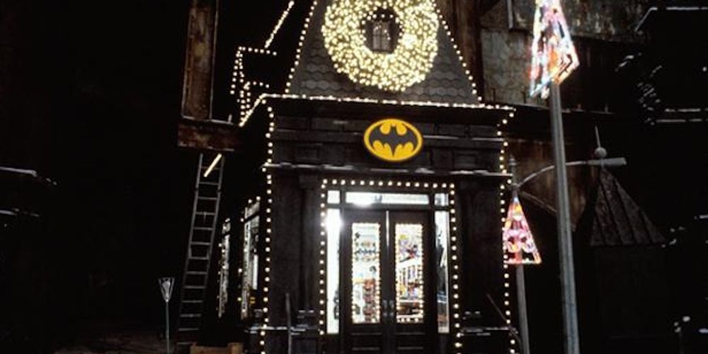 A Batman shop from a deleted scene in Batman Returns