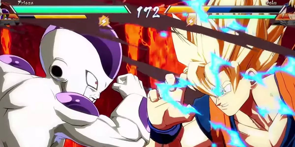 A screenshot from video game Dragon Ball FighterZ