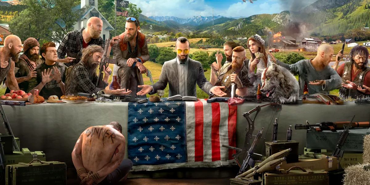 The cover art for Ubisoft's Far Cry 5
