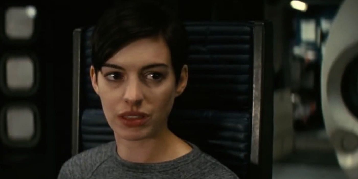 Anne Hathaway as Dr Amelia Brand in Interstellar.