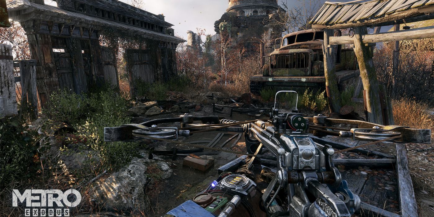 A screenshot from the upcoming Metro Exodus video game