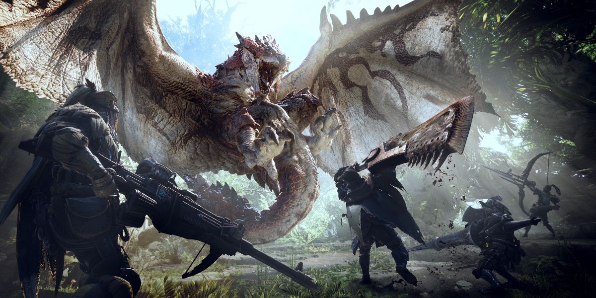 Algumas artes promocionais para Monster Hunter: World