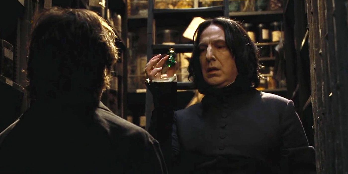 Snape holding Veritaserum in Harry Potter