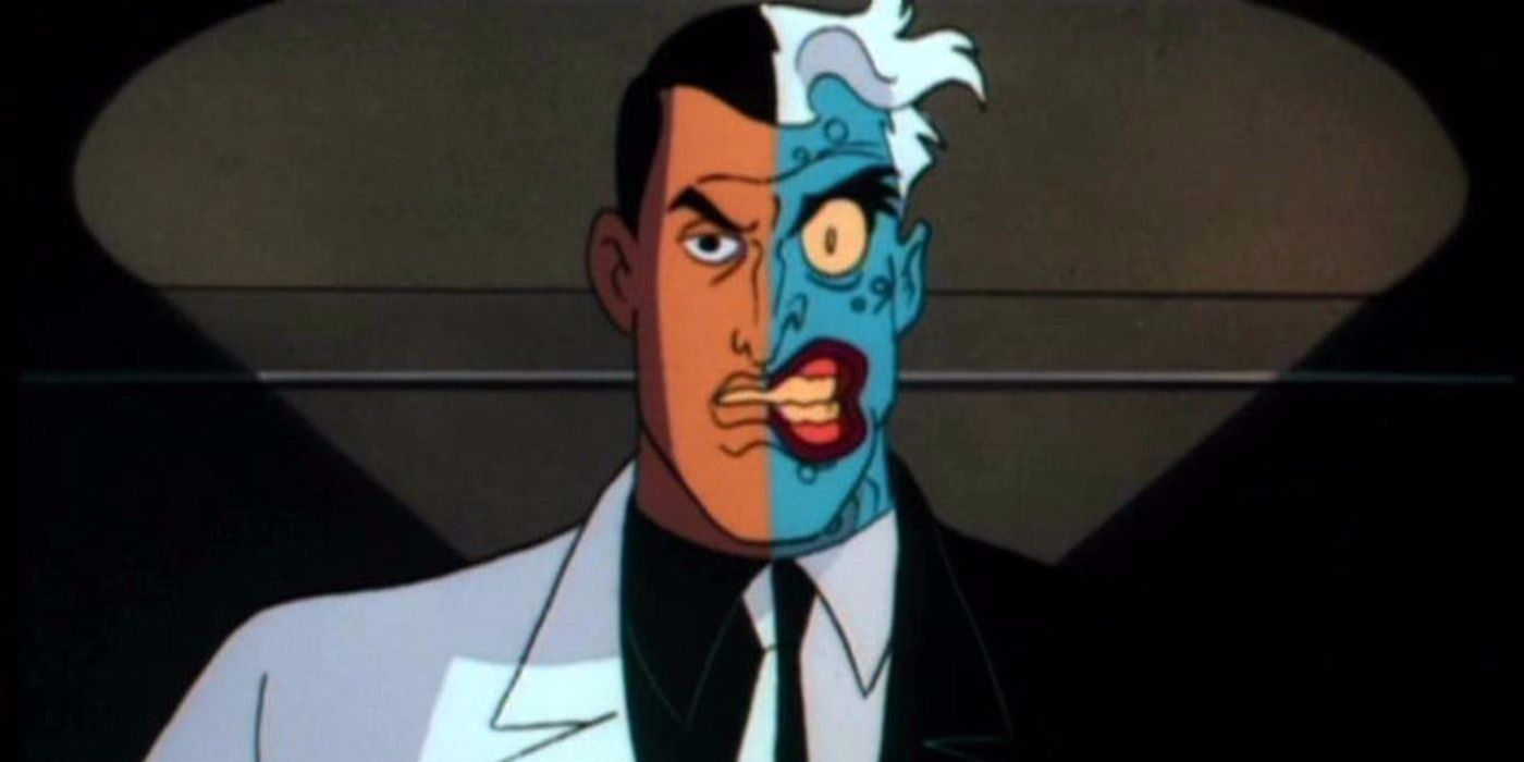 Two-Face as he appeared in Batman: The Animated Series