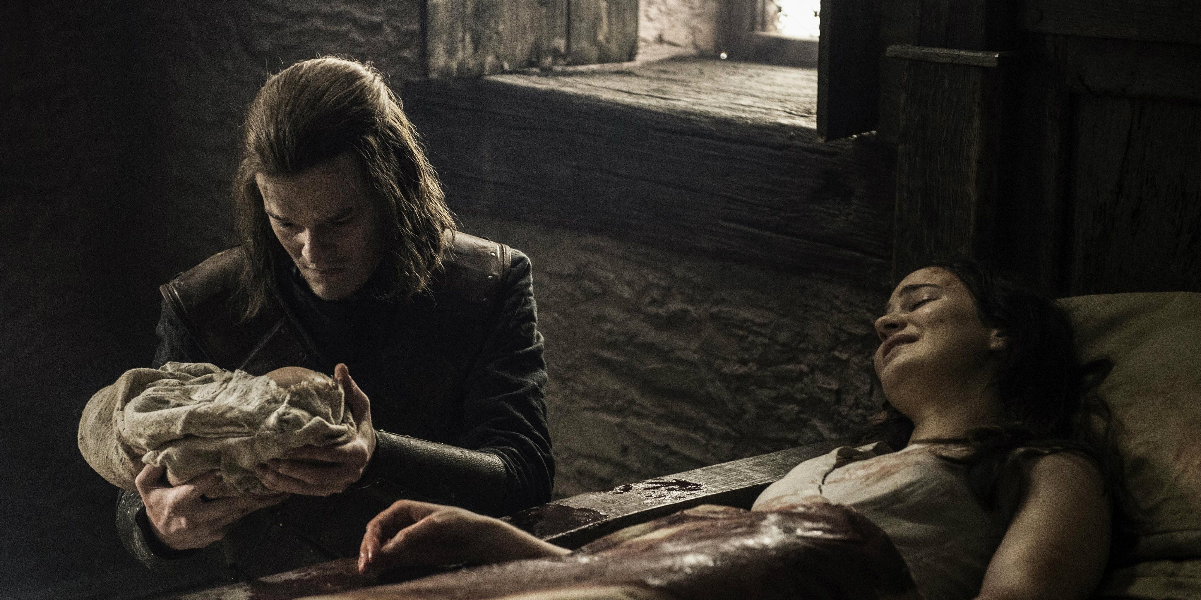 Ned takes Jon Snow after Lyanna's death in Game of Thrones