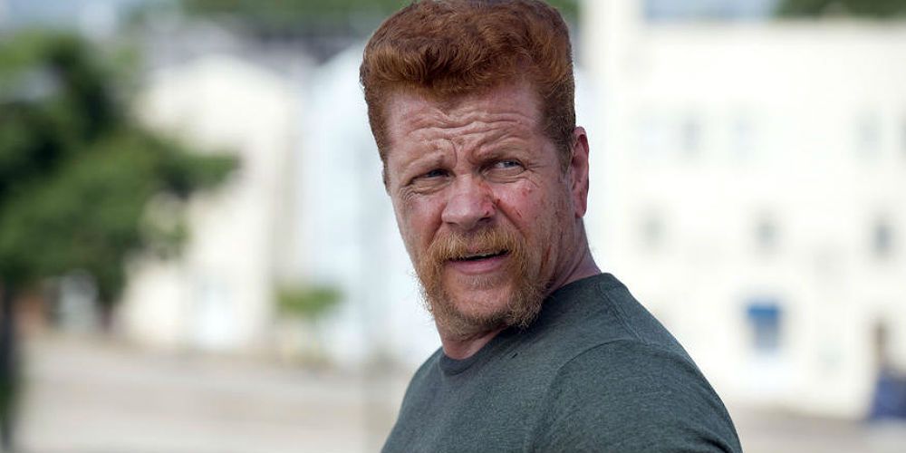 Abraham looking around in The Walking Dead.