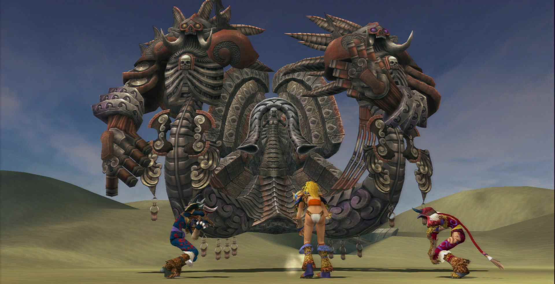 Angra Mainyu boss fight in Final Fantasy X-2