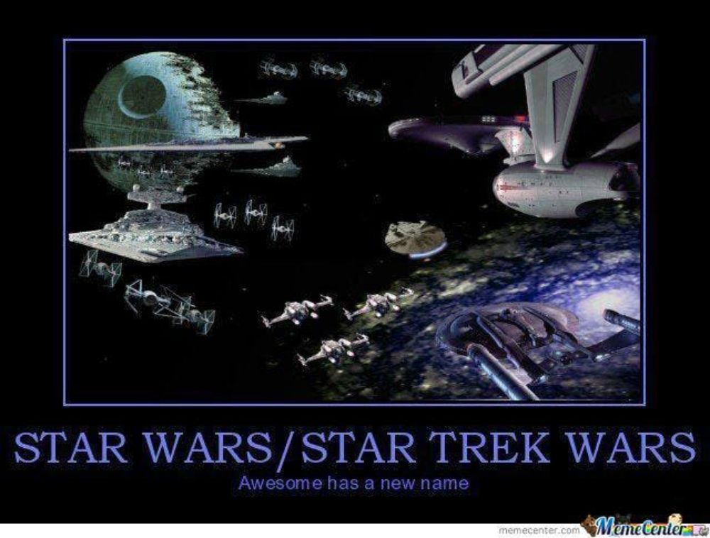 Star Wars vs Star Trek meme Awesome