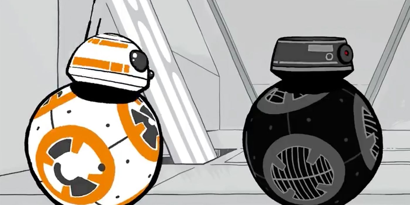 BB-8 and BB-9E The Last Jedi