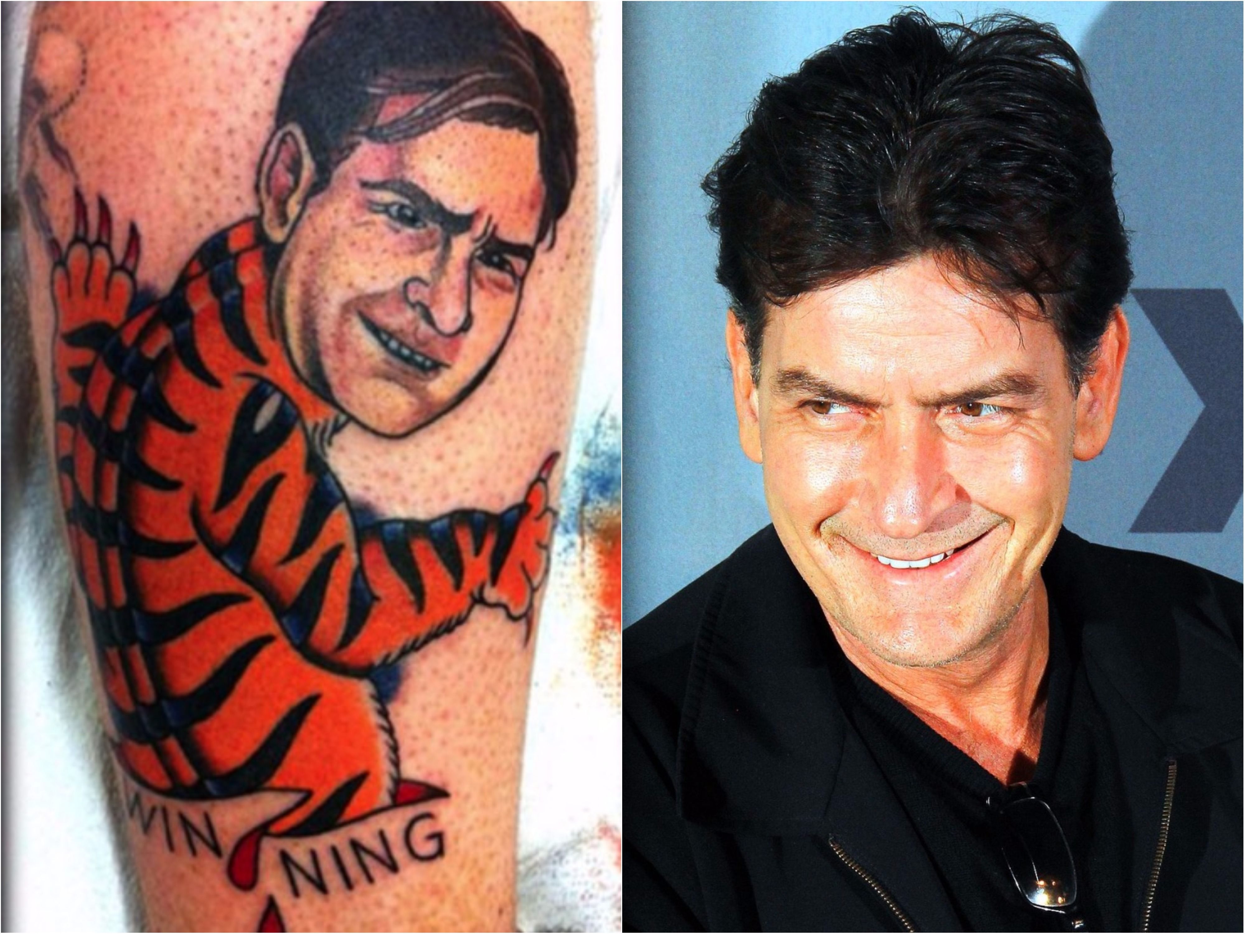 Bad Celebrity Tattoo - Charlie Sheen