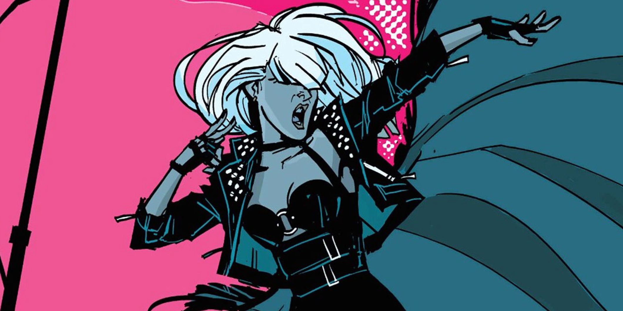 Black Canary as a musician in the 2016 comics