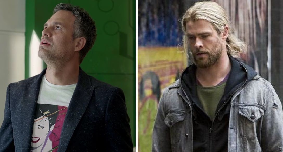 Bruce Banner and Thor in Thor Raganrok