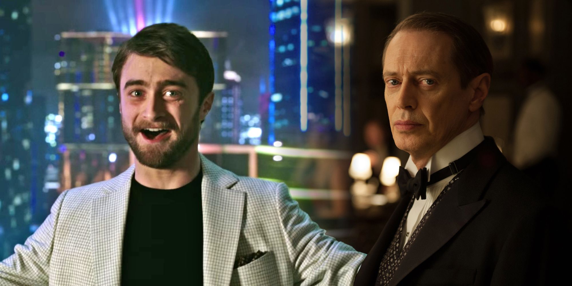 Daniel Radcliffe and Steve Buscemi in Miracle Workers