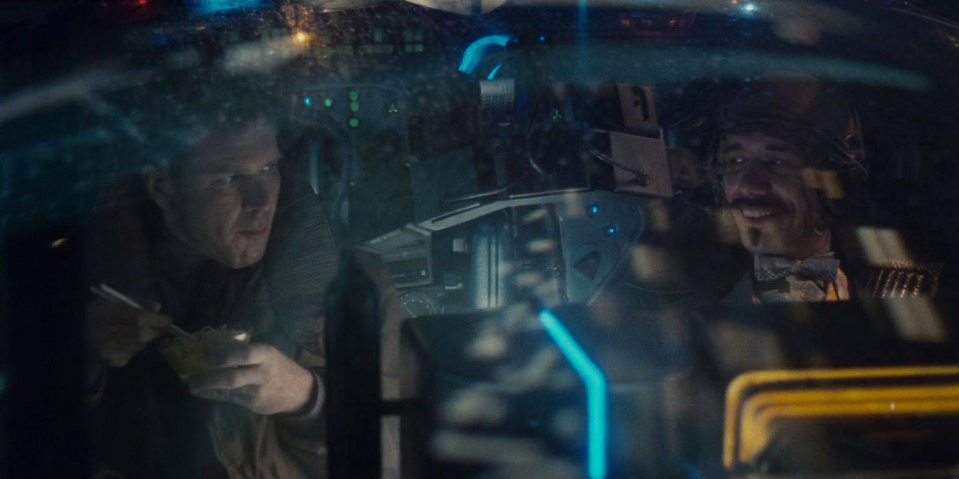 Deckard and Gaff in Blade Runner