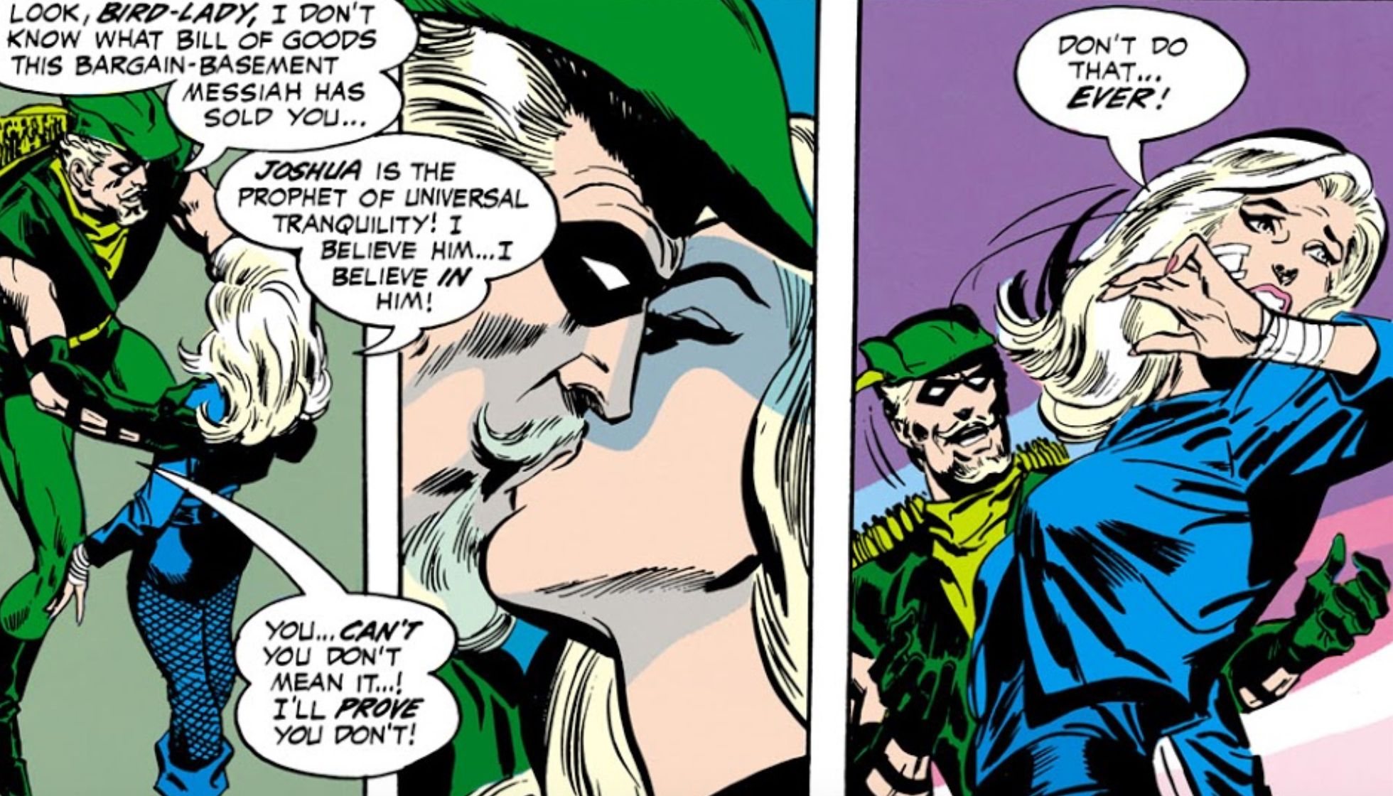 Dinah Under the Influence of Cult Leader Joshua in Green Lantern volume 2 issue 78