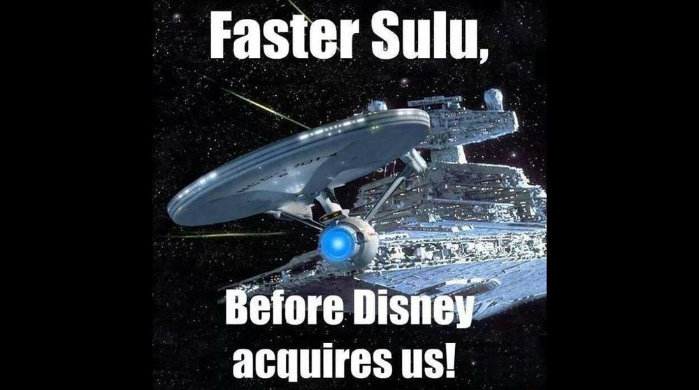Star Trek vs Star Wars meme Disney