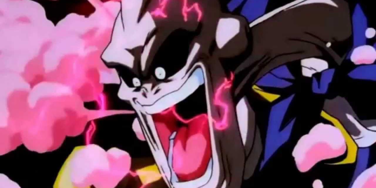 Evil Buu from the Dragon Ball anime franchise.