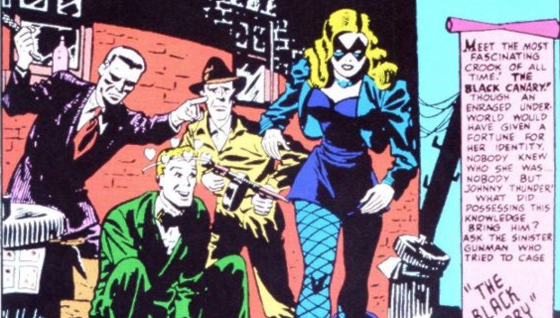First Appearance of Black Canary in Flash Comics in 1947