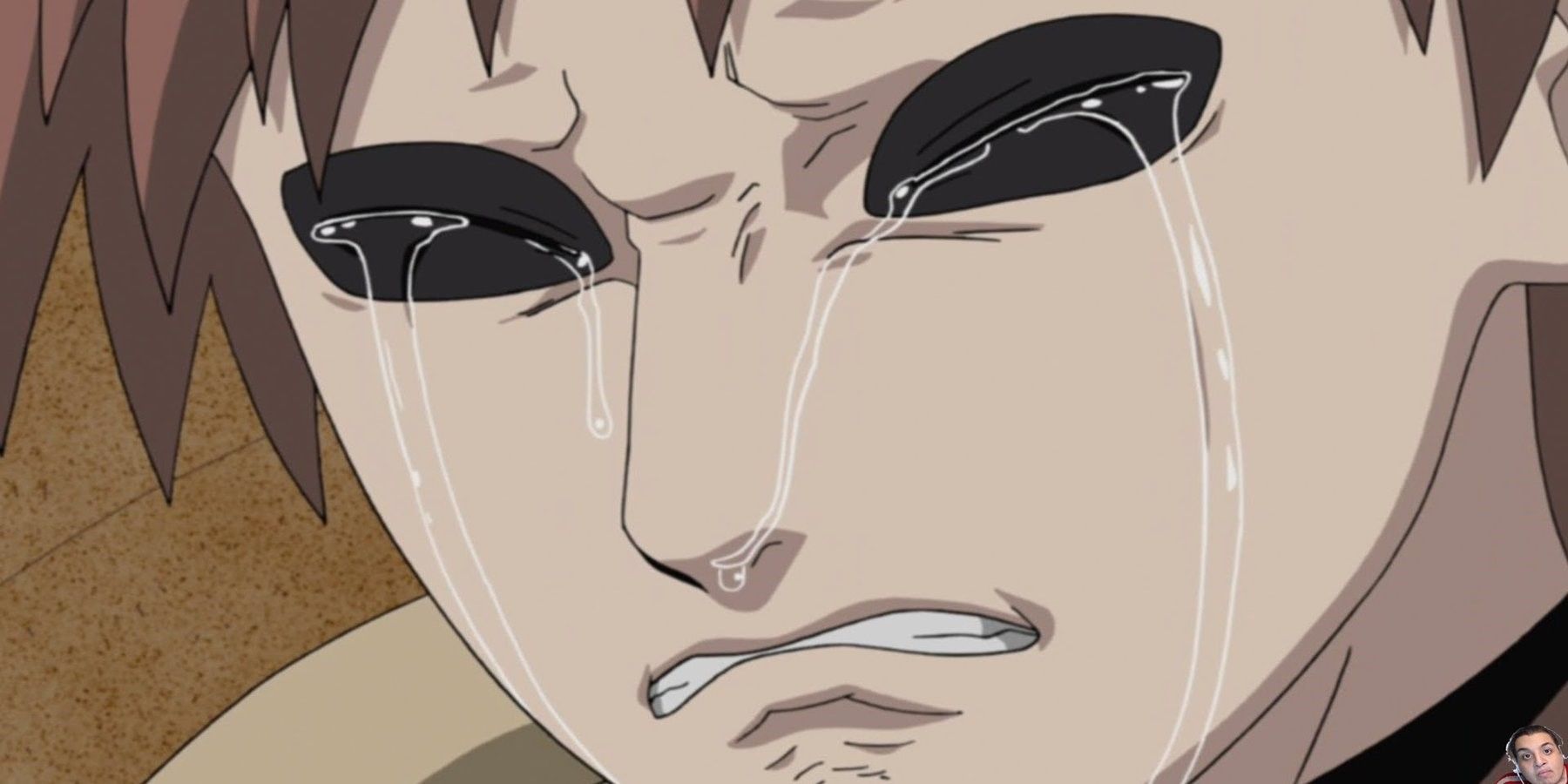 Gaara crying in Naruto