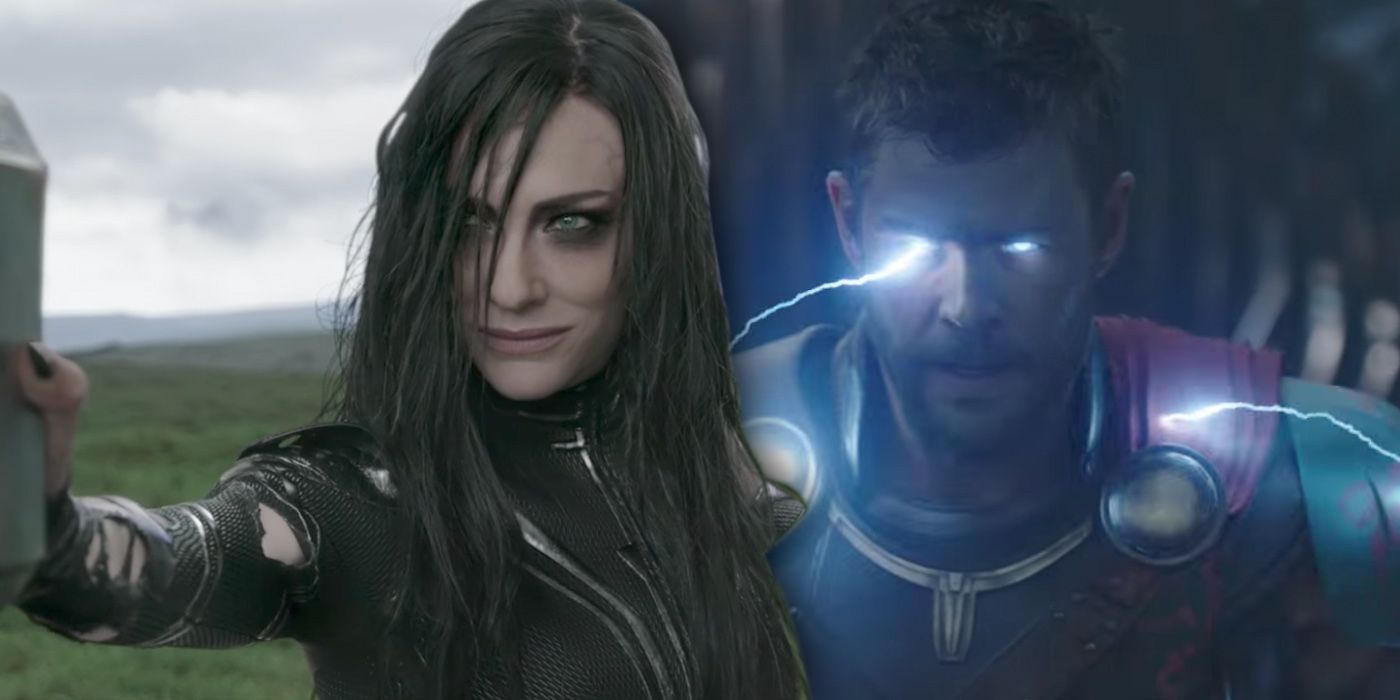 Hela and Thor in Ragnarok