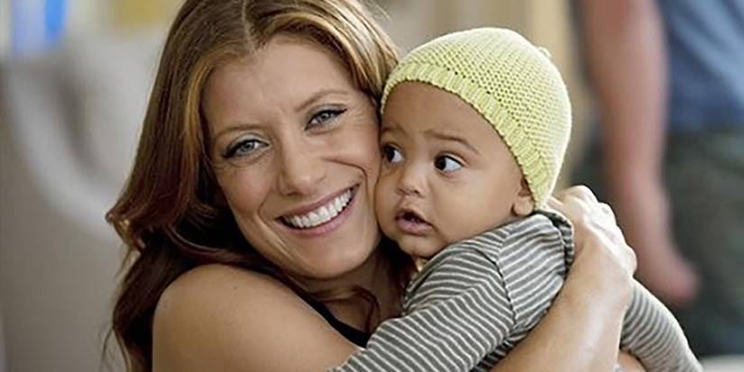 Addison holding Henry on Private Practice