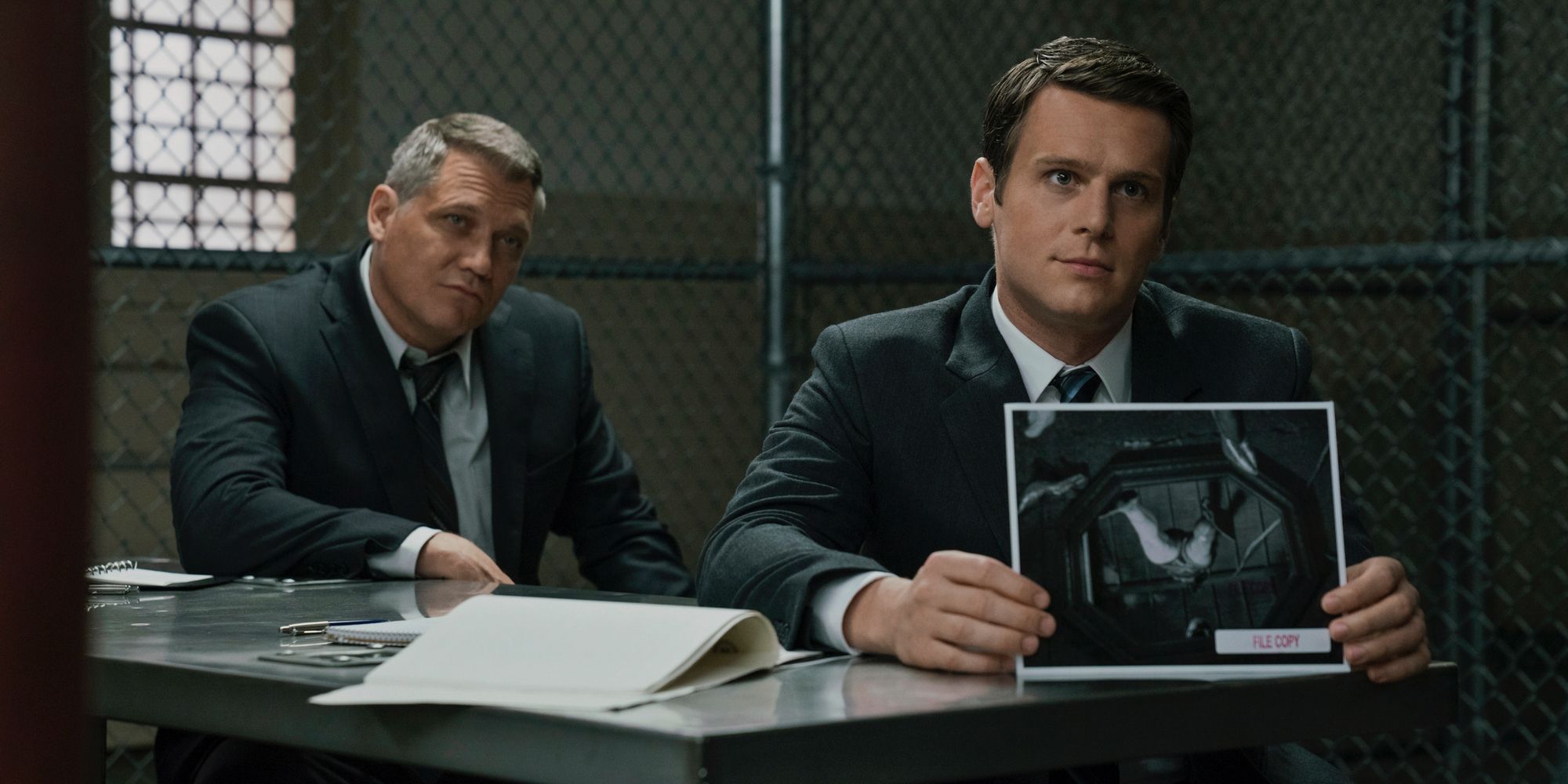 Holt McCallany and Jonathan Groff