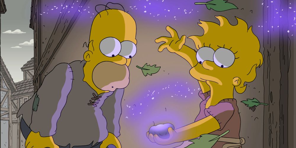 Homer and Lisa The Simpson Season 29