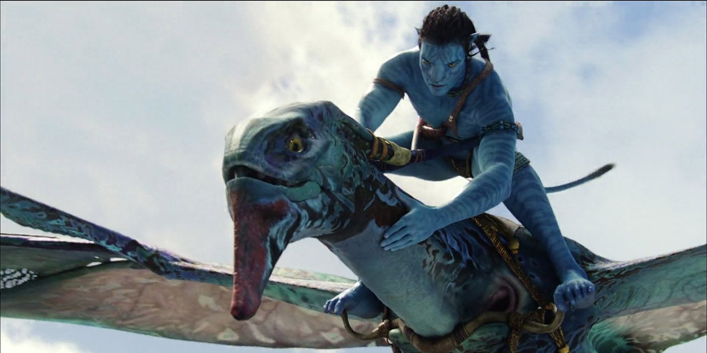Jake flies in James Cameron's Avatar