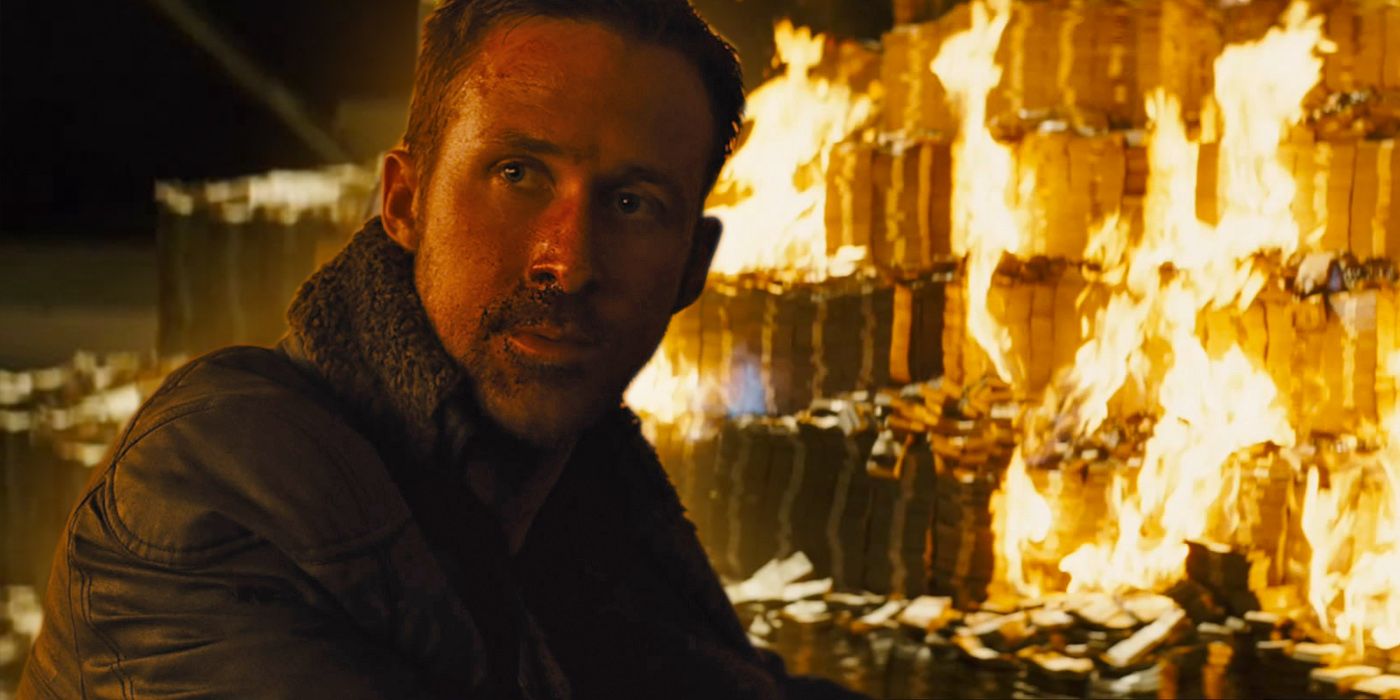 K from Blade Runner and burning money