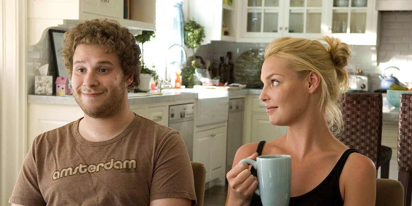 Allison and Ben drink coffee in Knocked Up