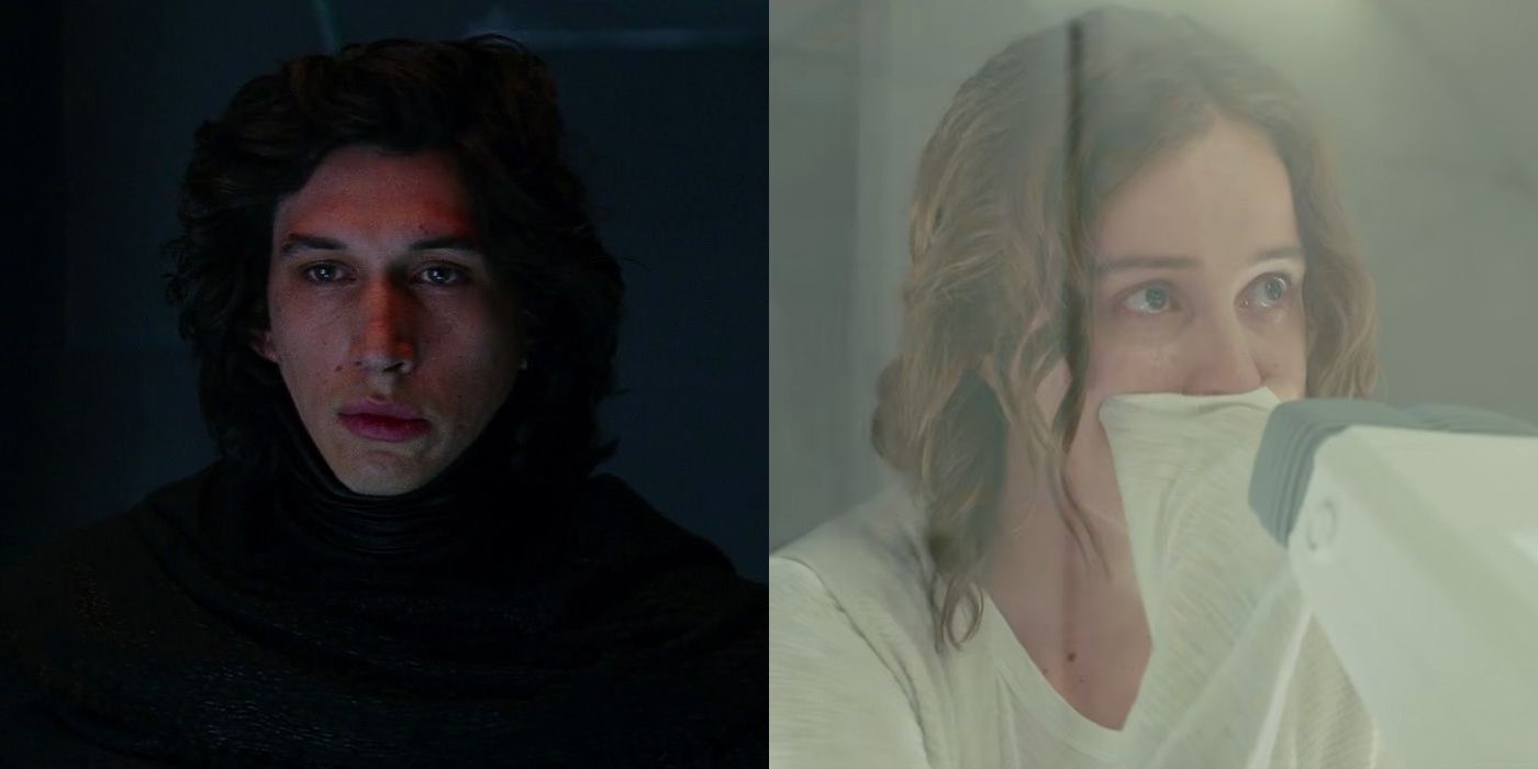 Kylo Ren From Star Wars The Force Awakens and Ana from Blade Runner 2049