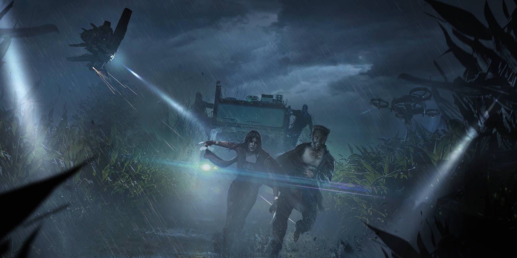 Logan X-23 Unused Action Scene Concept Art