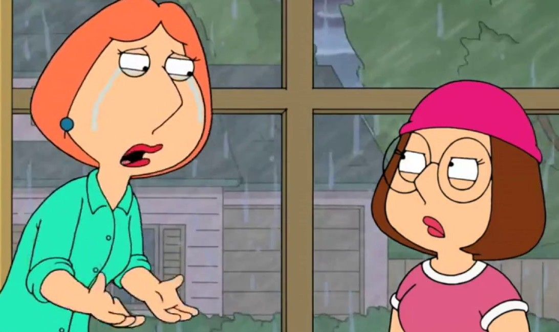 Lois and Meg on Family Guy