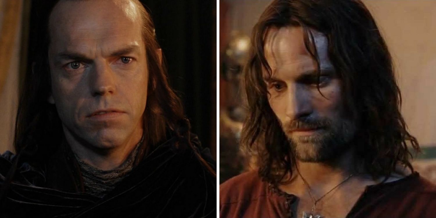 Lord of the Rings Hugo Weaving as Elrond Viggo Mortensen as Aragorn