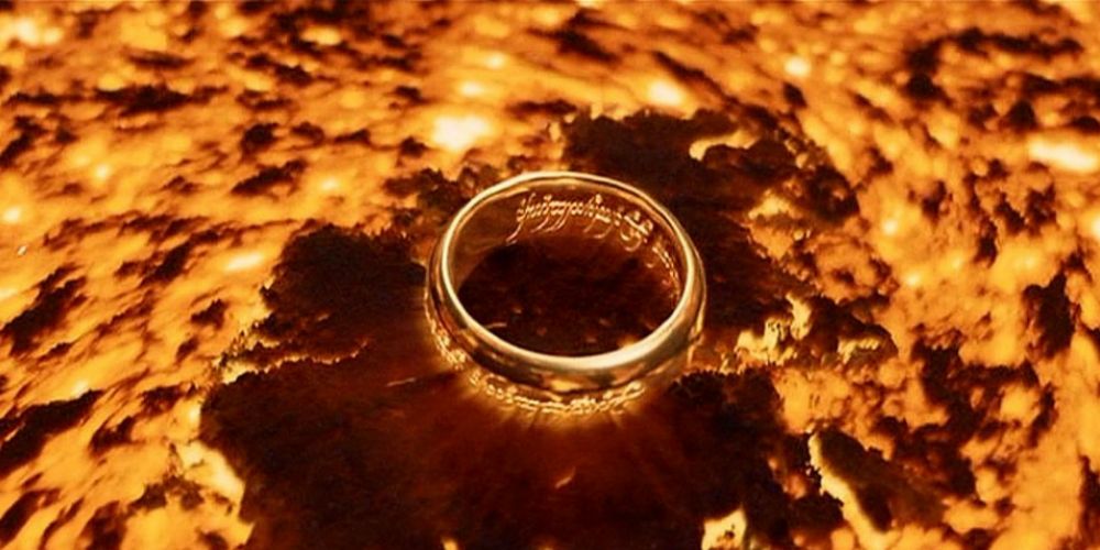 Um anel de O Senhor dos Anéis