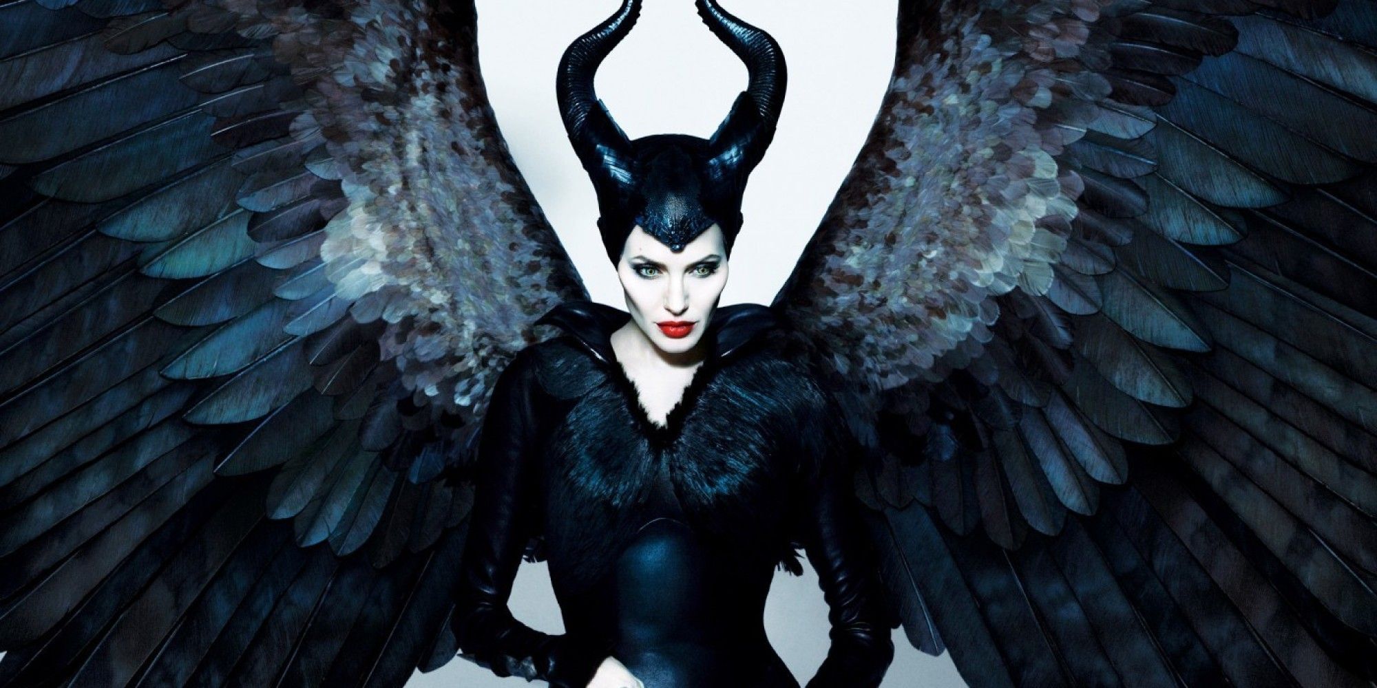 Angelina Jolie as Maleficent.