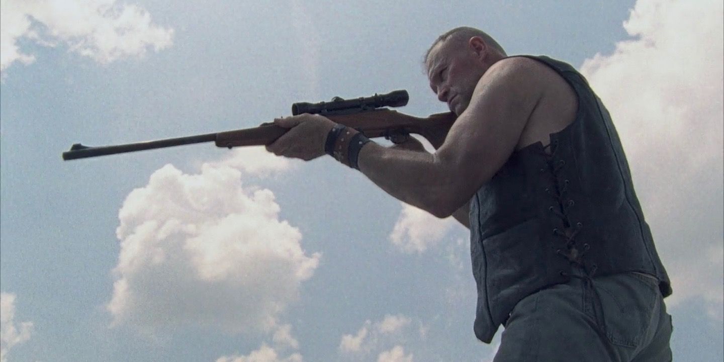 Michael Rooker as Merle on The Walking Dead