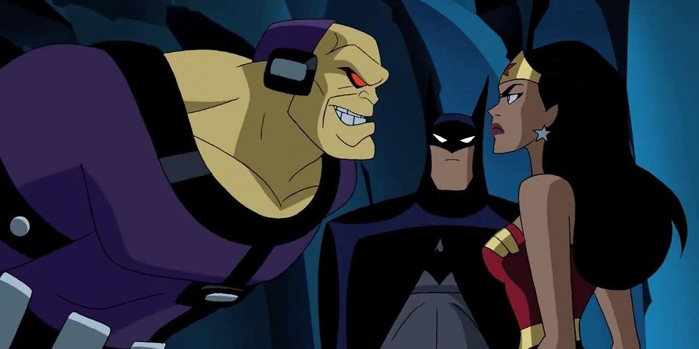 Mongul, Batman and Wonder Woman in Justice League Unlimited