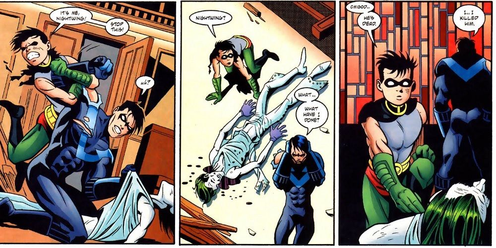 Nightwing Kills the Joker in Last Laugh #6