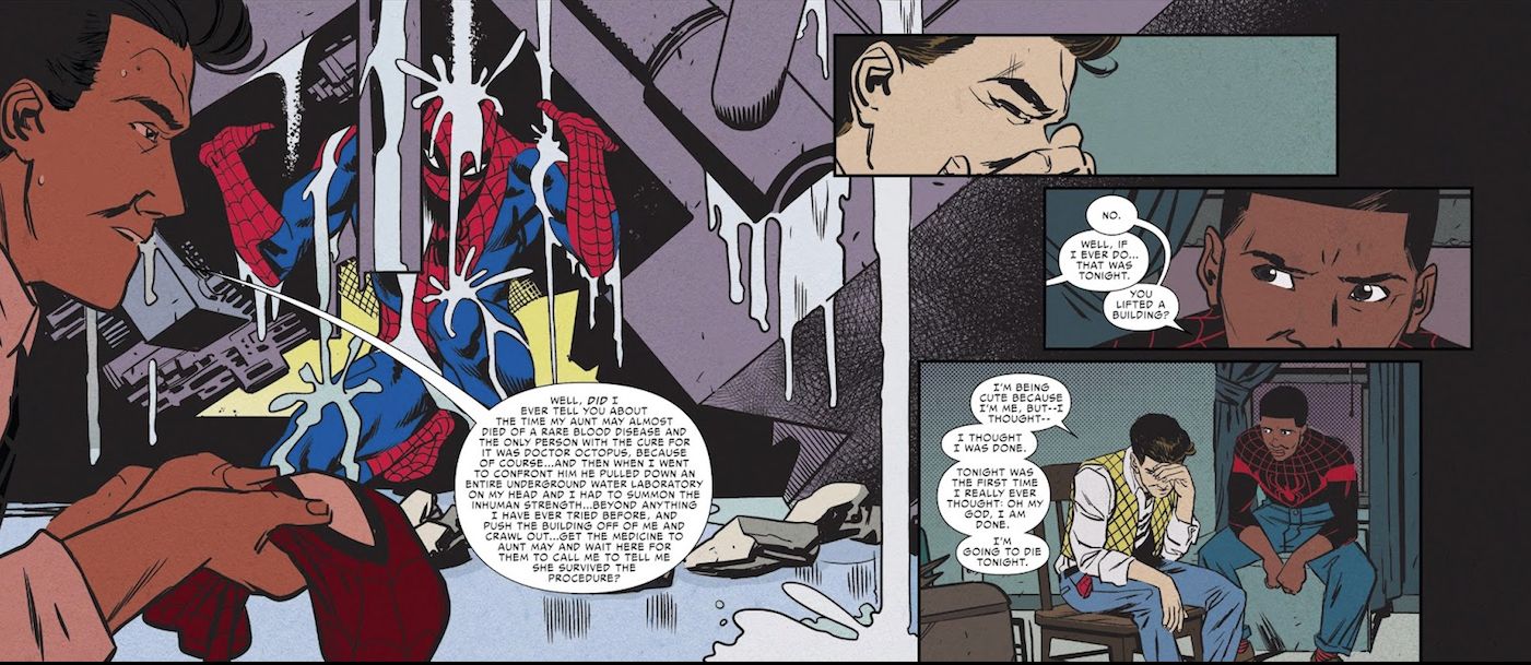 Peter Parker and Miles Morales discuss Moment Of Destiny