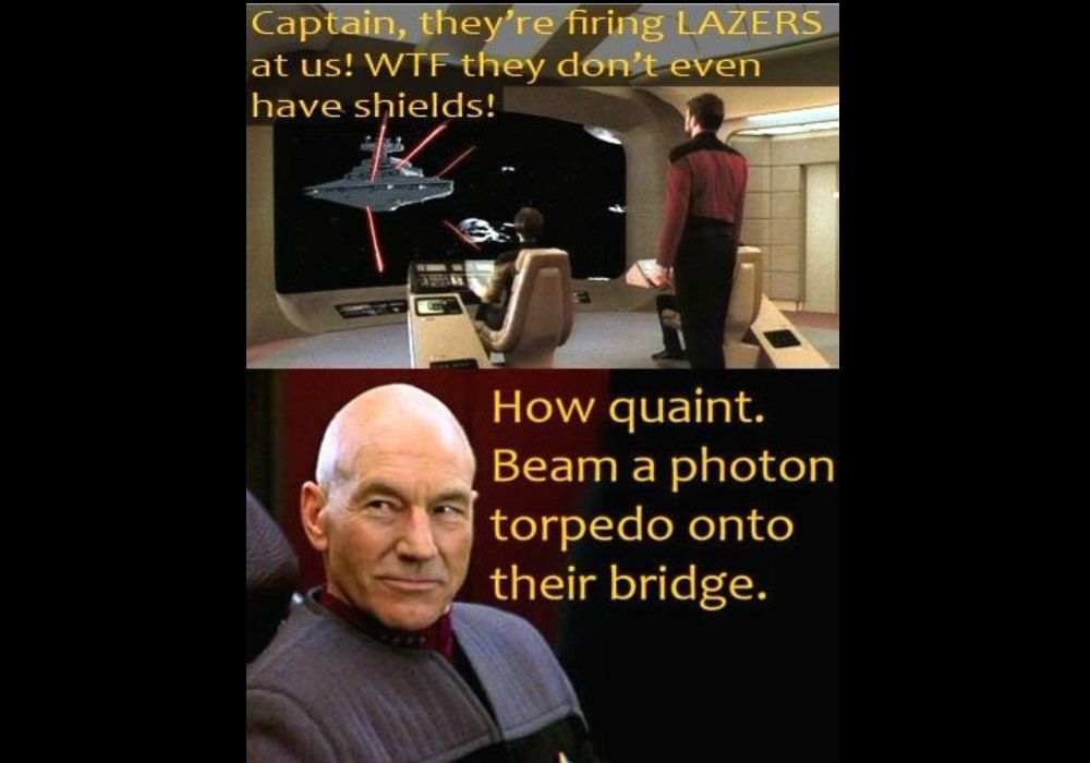 Star Trek vs Star Wars meme Phonton