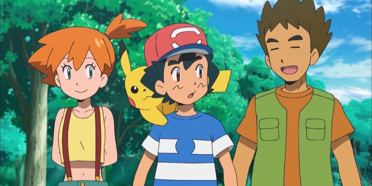 Ash, Misty, and Brock in Pokemon