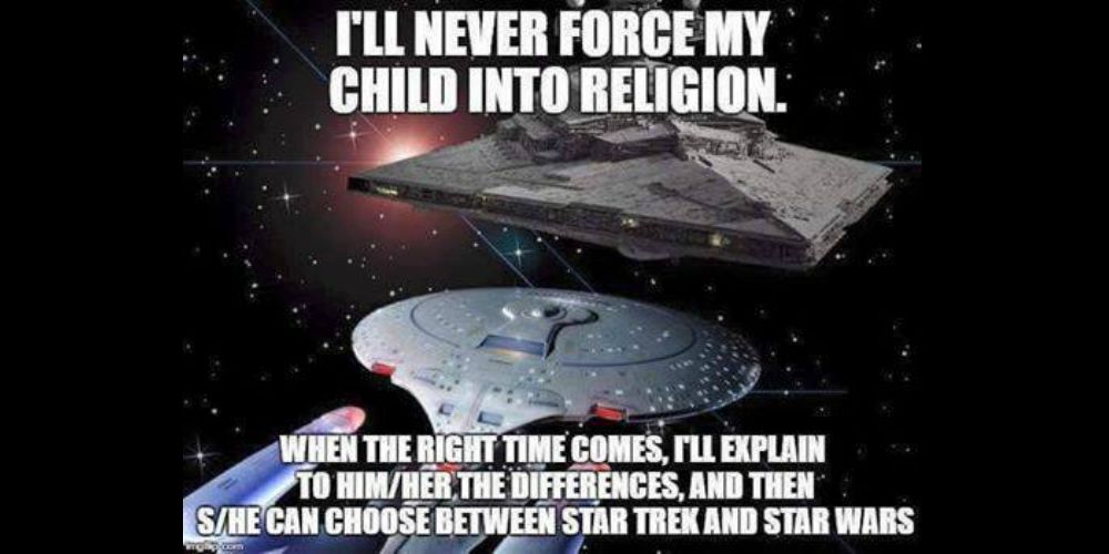 Star Wars vs Star Trek meme Religion