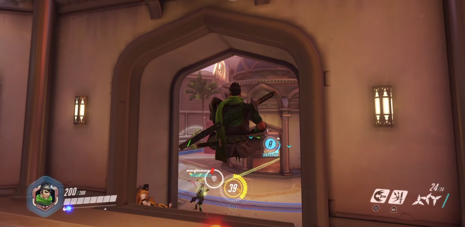 Genji Sat On Bastion Overwatch