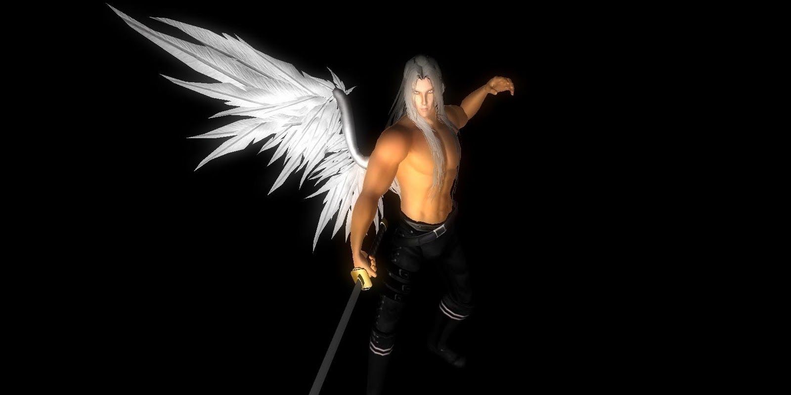 Sephiroth end fight in Final Fantasy 7
