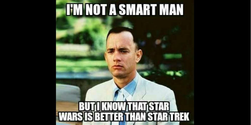Star Wars vs Star Trek meme Smart Man