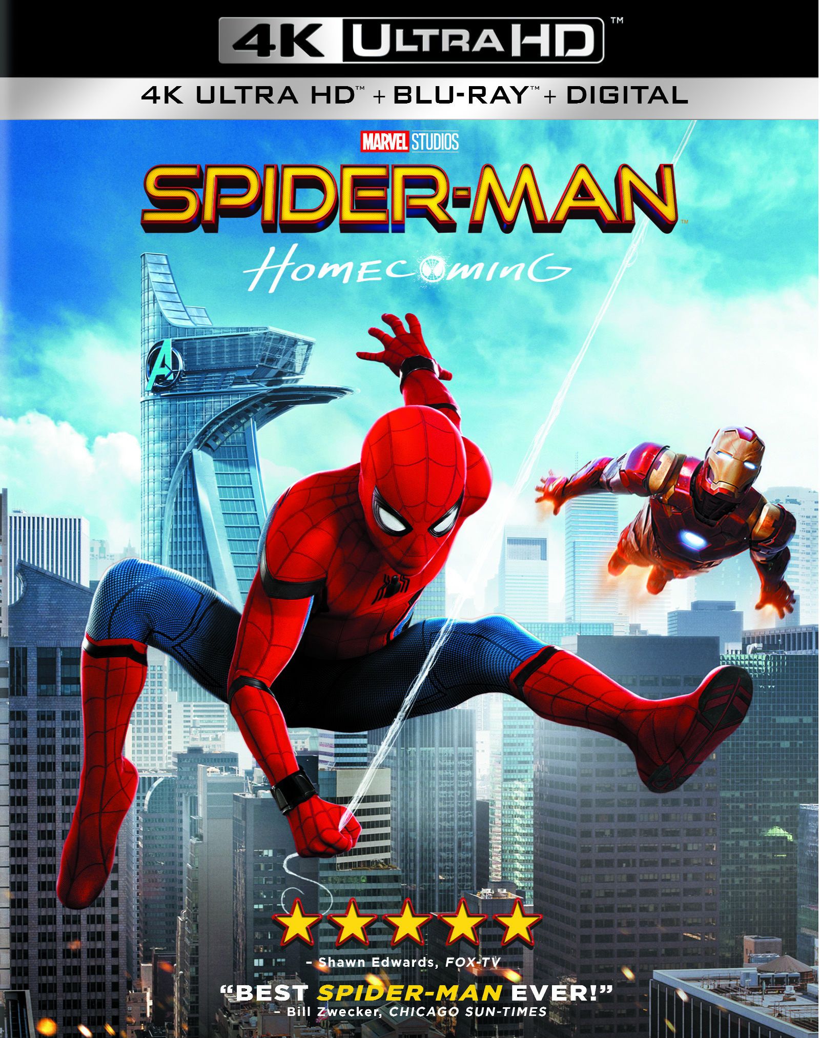 Spider-Man Homecoming 4K UHD Cover