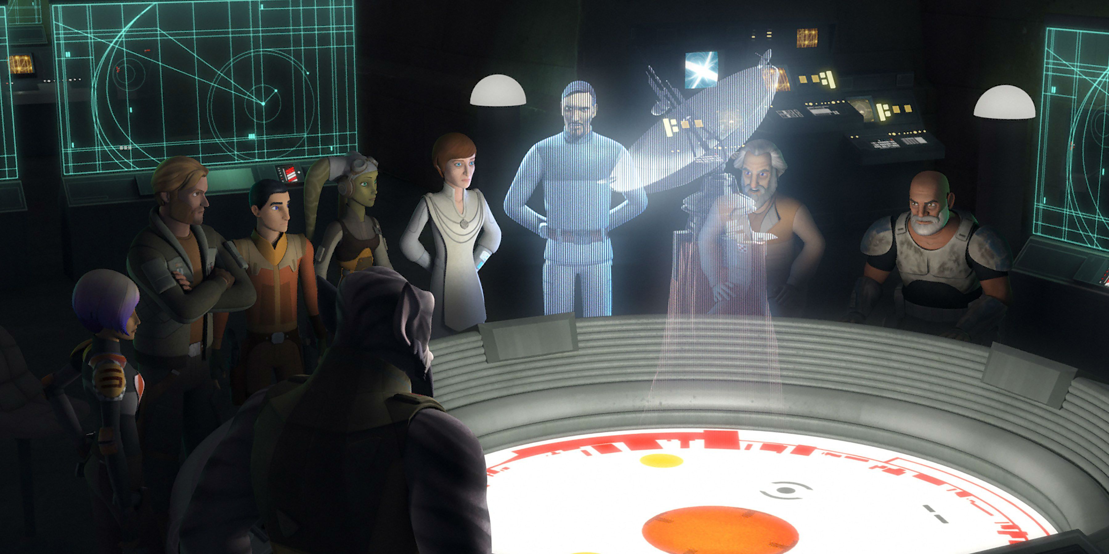 The Rebels meet on Yavin IV base in Star Wars Rebels