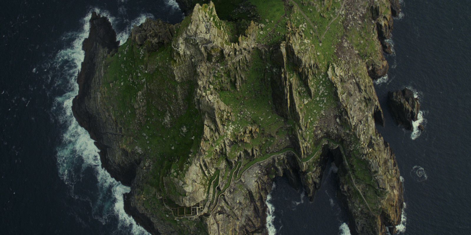 Luke's island on Ahch To in The Last Jedi